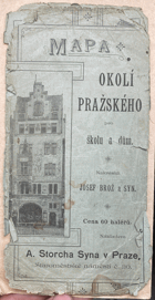 PRAHA OKOLÍ 1:100.000 MAPA