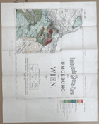 HAINBURG.GEOLOGISCHE SPECIAL-KARTE WIEN UMGEBUNG MAPA 1:75.000