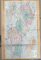 ČS. REPUBLIKA POLITICKÁ MAPA 1:150.000