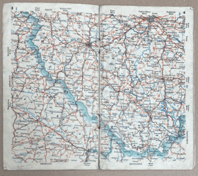 FASTROVA AUTOMOBILISTICKÁ MAPA 1:1,000.000