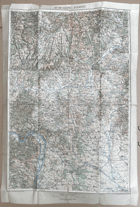 LUČENEC BUDAPEŠŤ VOJ. GEN. MAPA-KARTE 1:200.000