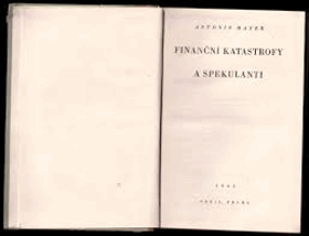 Finanční katastrofy a spekulanti-Antisemitismus