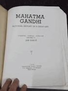 Mahatma Gandhi DUST JACKET INCL! Pictorial History of a Great Life