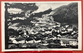 TRENČIANSKÉ TEPLICE PANORAMA Pohled Pohlednice