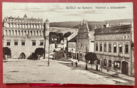 Sušice Náměstí Pohled Pohlednice ŠUMAVA BÖHMERWALD