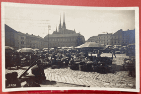 Brno Brünn Zelný trh, náměstí Pohled Pohlednice