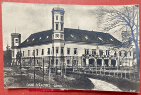 HRAD Dolní Beřkovice Mělník Litoměřice Pohled Pohlednice