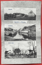 Mělnická Vrutice Velký Borek Mělník Pohled Pohlednice