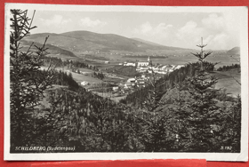 ŠUMPERK ŠTÍTY SCHILDBERG Pohled Pohlednice