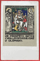 Matice cyrilometodějská Secese Jugendstil Art nouveau Olomouc Pohled Pohlednice