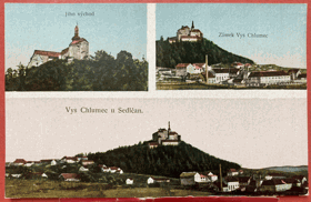Vysoký Chlumec Hoch Chlumetz Příbram Sedlčany Pohled Pohlednice