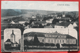 Kosova Hora Amschelberg Pohled Pohlednice