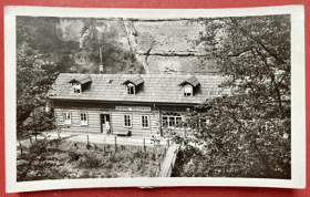 Ďurišova soutěska Výletní kavárna a restaurace Děčín Pohled Pohlednice