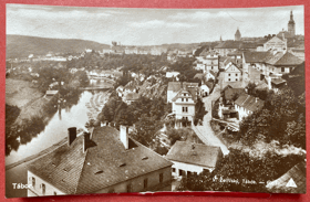 TÁBOR s Ústeckou ulicí Pohled Pohlednice