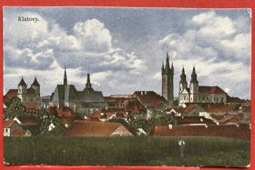 KLATOVY KLATTAU PANORAMA Pohled Pohlednice