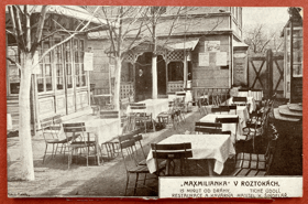 ROZTOKY rest.Maxmilianka K.Šindelář Pohled Pohlednice