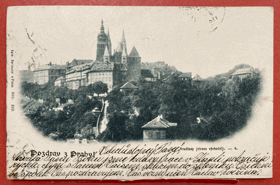 PRAHA Hradčany Bellmann dlouhá adresa Pohled Pohlednice