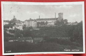 TÁBOR Hrad Kotnov Pohled Pohlednice