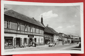 Kostelec nad Černými lesy ulice Pohled Pohlednice