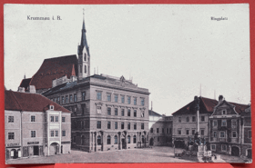 Český Krumlov Náměstí Böhmisch Krumau Krummau Pohled Pohlednice