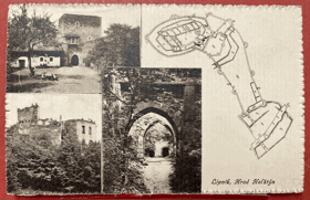 Helštýn Hrad Lipník Pohled Pohlednice
