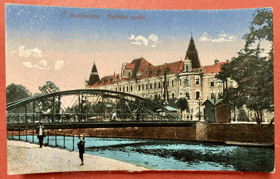 České Budějovice Justič.palác Pohled Pohlednice