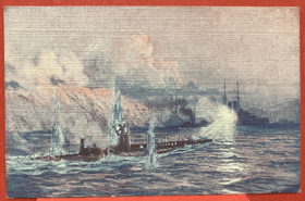 KUK Kriegsmarine Österreichische Kriegsschiffe versenken französisches U Boot Curie Pohled ...