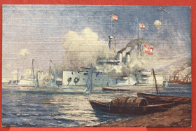 KUK Kriegsmarine SMS Kaiserin Elisabeth SMS Admiral Spaun Pohled Pohlednice