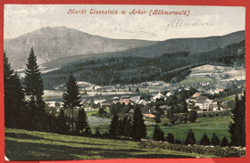 Železná Ruda Böhmerwald Markt Eisenstein Klatovy Plzeň Pohled Pohlednice