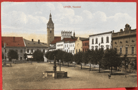 Leipnik Lipník nad Bečvou náměstí Pohled Pohlednice