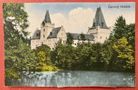Červený Hrádek Zámek Rothenburg Dačice Jindřichův Hradec Pohled Pohlednice