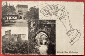 HRAD Lipník nad Bečvou Burg Helfštýn Leipnik Pohled Pohlednice