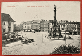 OLOMOUC OLMÜTZ Horní nám. Sv.Trojice Pohled Pohlednice