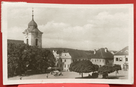 TÝN NAD VLTAVOU nám. Pohled Pohlednice