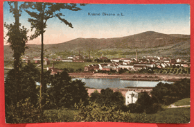Krásné Březno panorama Schönpriesen Prießnitz Pohled Pohlednice