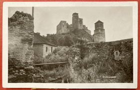 Trenčín Trenčínský hrad Pohled Pohlednice