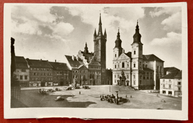Klatovy nám. Klattau Pohled Pohlednice