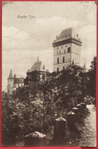 Karlštejn hrad Pohled Pohlednice