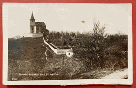 Hřbitov Šárka Šárecký hřbitov Dejvice kostel sv. Matěje Pohled Pohlednice