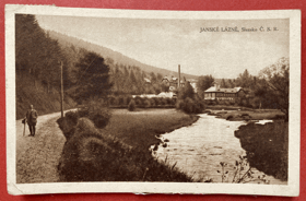 Jánské Koupele Bad Johannisbrunn Pohled Pohlednice