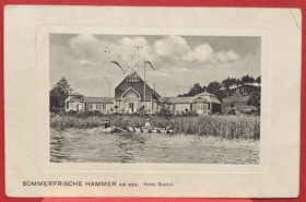 Wartenberg Sommer.Hammer a. See, Blick auf Hotel Seehof Pohled Pohlednice