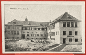 KARVINÁ Obč.škola! Pohled Pohlednice