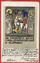 OLOMOUC Matice cyrilometodějská SECESE Pohled Pohlednice