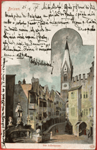 BRIXEN Barevná litografie! Pohled Pohlednice