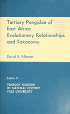 Tertiary Pongidae of East Africa Evolutionary Relationships and Taxonomy