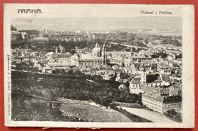 PRAHA Petřín Malá Strana Pohled Pohlednice
