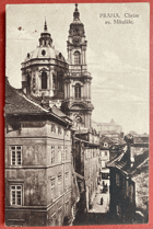 PRAHA Chrám sv. Mikuláše Pohled Pohlednice
