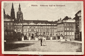 PRAHA Hradčany Královský hrad Pohled Pohlednice