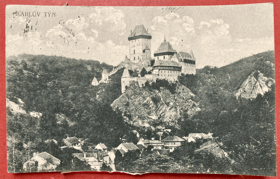 KARLŠTEJN Karlův Týn Pohled Pohlednice