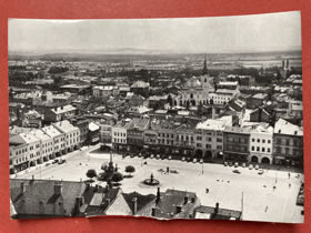 Kroměříž Velké náměstí Pohled Pohlednice
